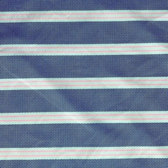 Turtleson‎ blue/pink striped polo tennis prep classic traditional casual large - Picture 7 of 8